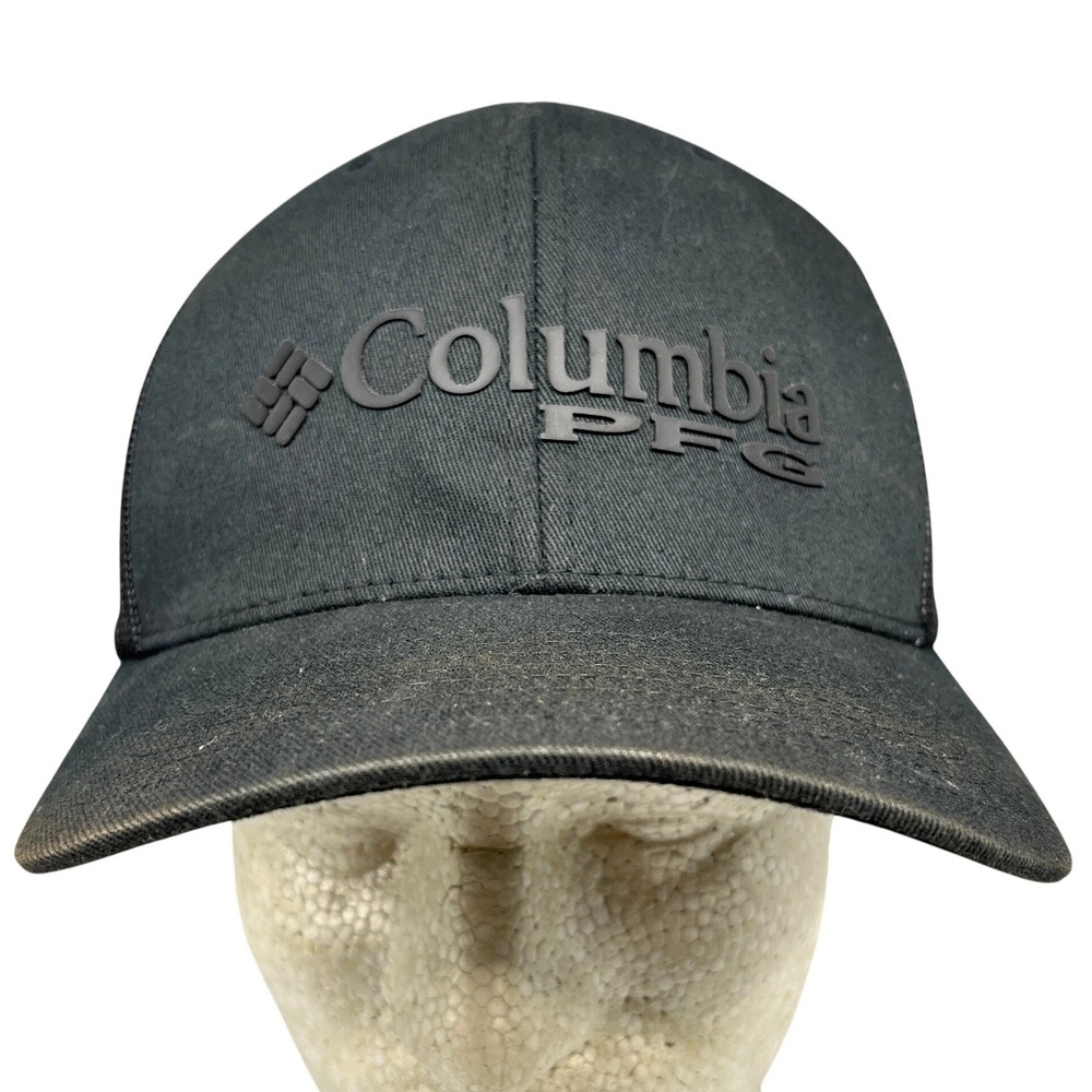 Columbia PFG Mesh Snapback Hat Black Performance Fishing Gear OS Men Gorpcore‎